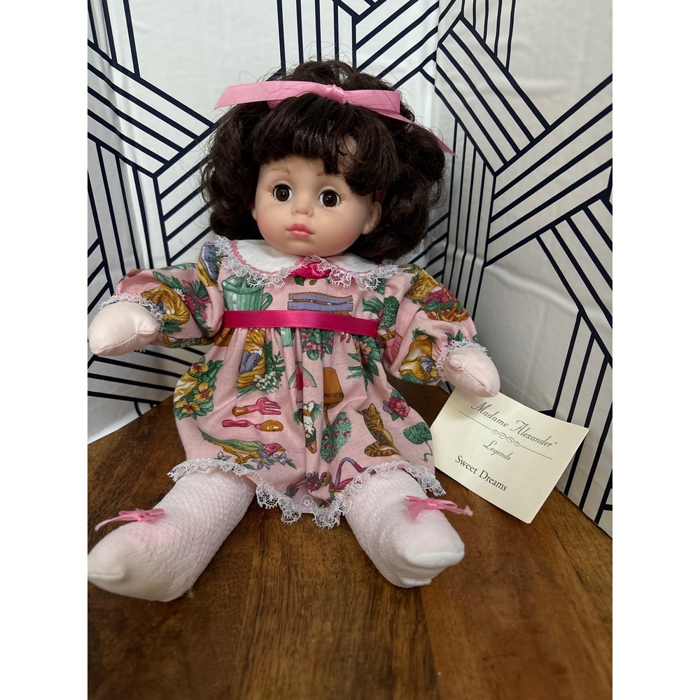 Madame Alexander Legends Sweet Dreams Doll Pink Garden Dress Lace Trim with Tag